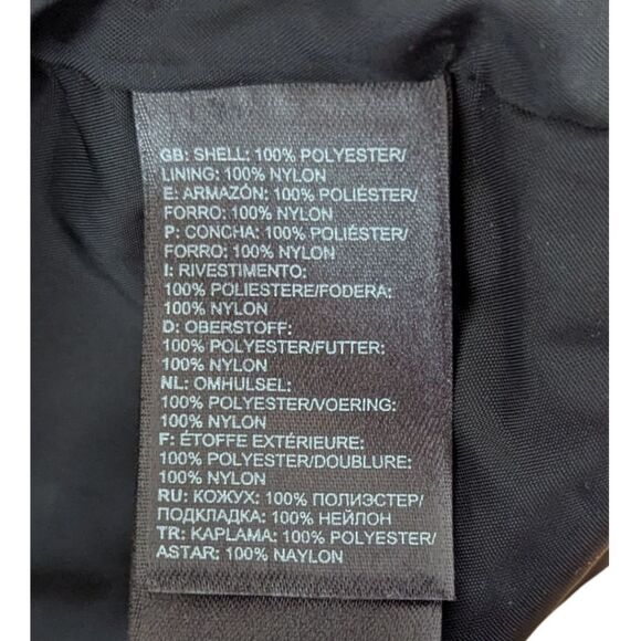 The North Face Women's S Black Windbreaker Mid Length Jacket Hooded Dual Zippers - Picture 10 of 10